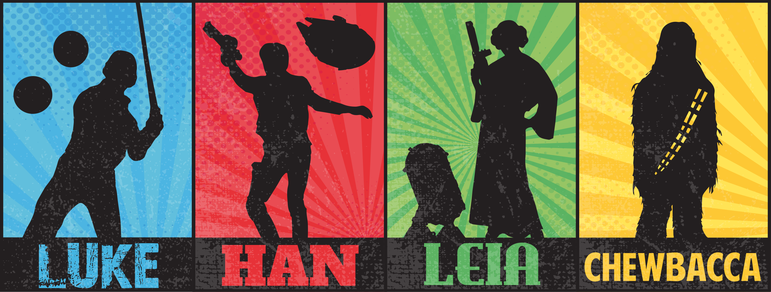 tapete de vinil juvenil de personagens de filmes em quadrinhos - TenStickers