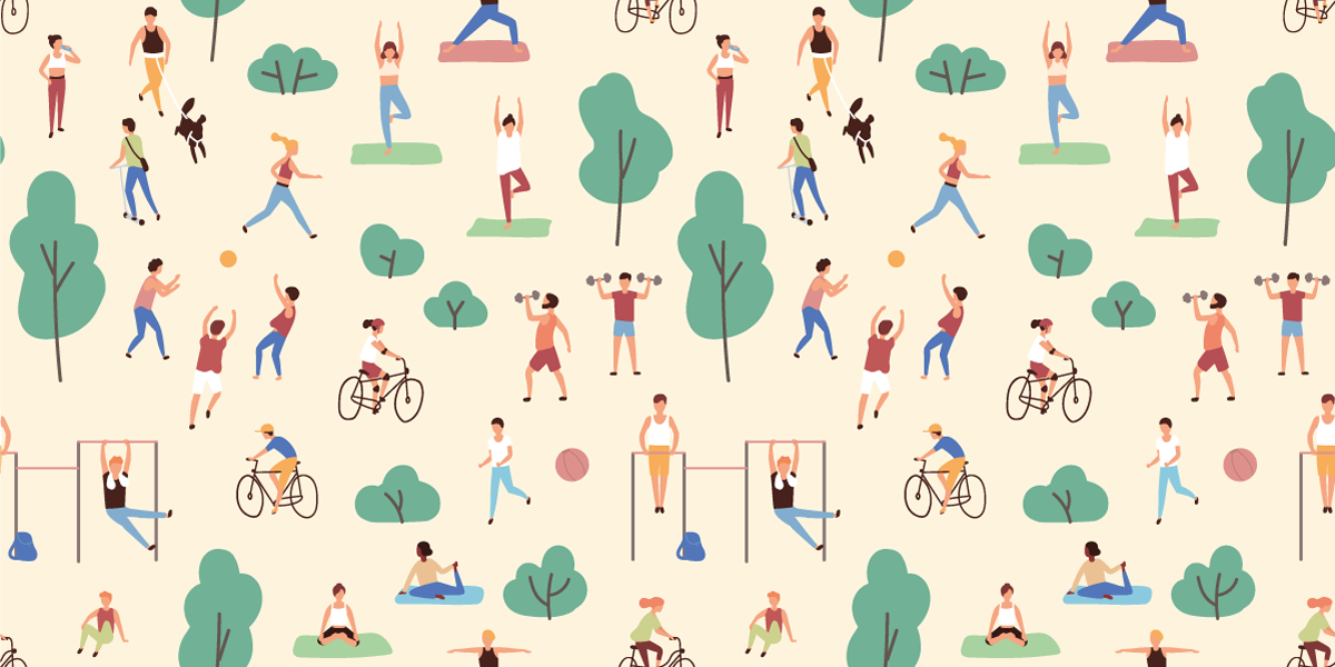 Tapete vinílico criança cenas de jogo ativas - TenStickers