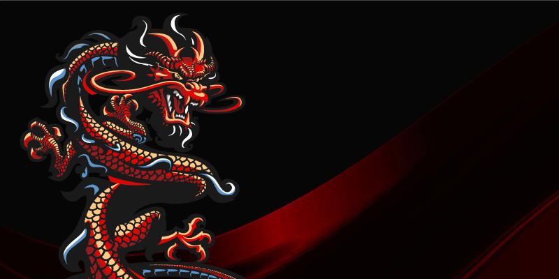 Tapete vinílico juvenil ilustração de dragão - TenStickers