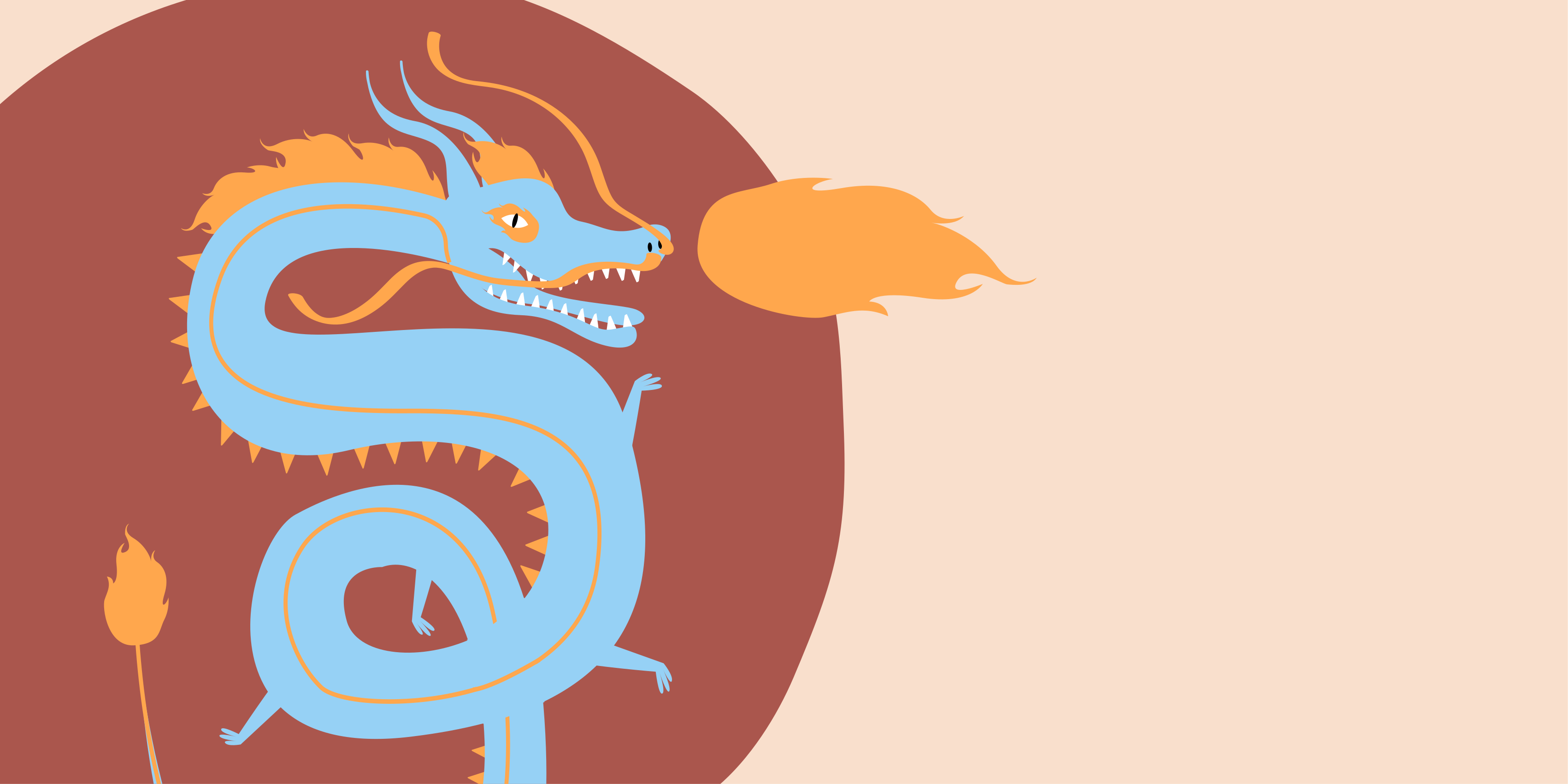 Tapete vinílico etnicas espírito do dragão - TenStickers