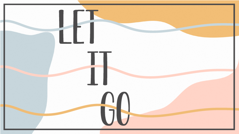 Tapete vinílico frases e textos deixa para lá - TenStickers