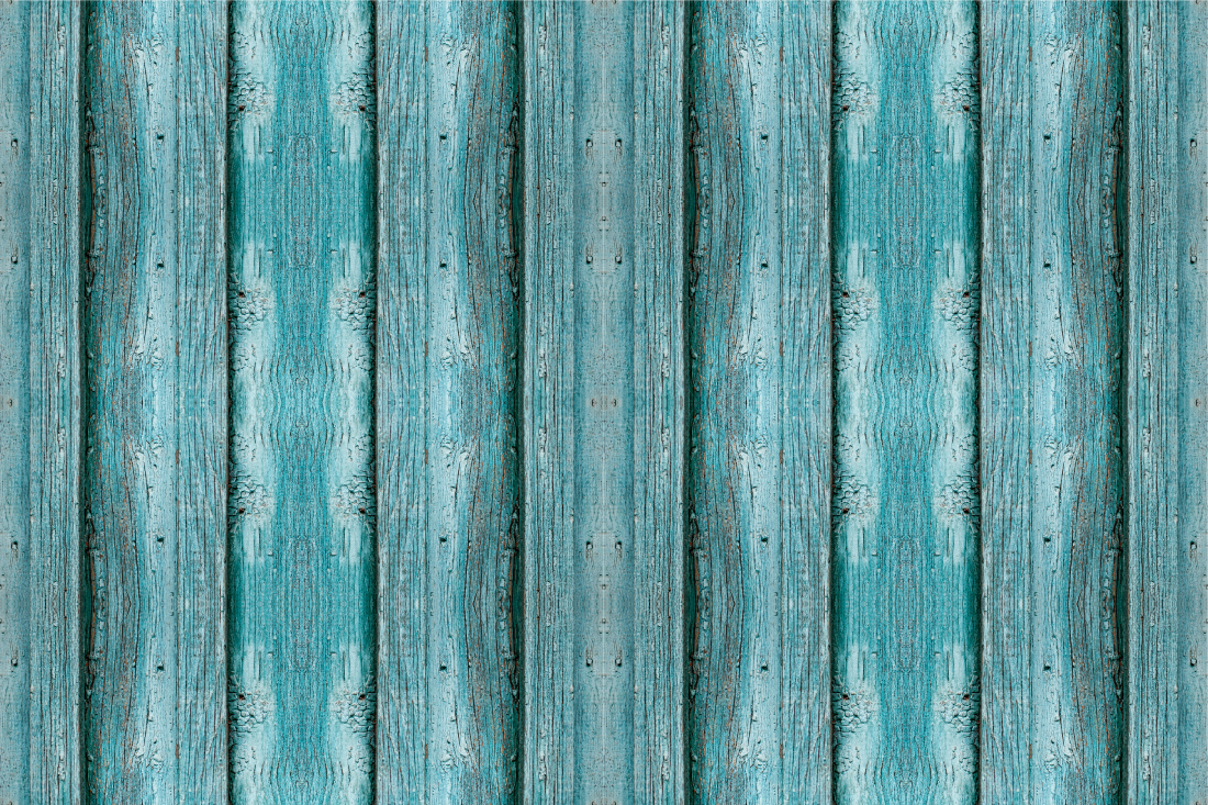 Tapete de vinil com efeito de textura de madeira azul - TenStickers