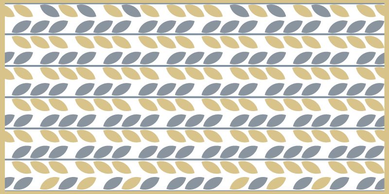 Tapete vinílico natureza listras com padrão de folhas - TenStickers