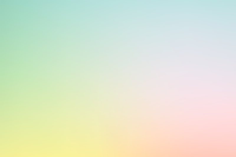 Tapete moderno arco-íris pastel estilo "kawaii" - TenStickers