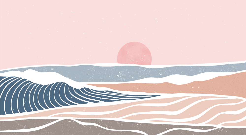 Curva colorida produtoabstrato tapete de sala de estar - TenStickers