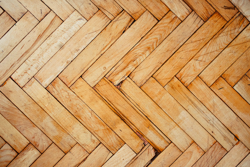 Tapete de blocos de madeira "estilo industrial" - TenStickers