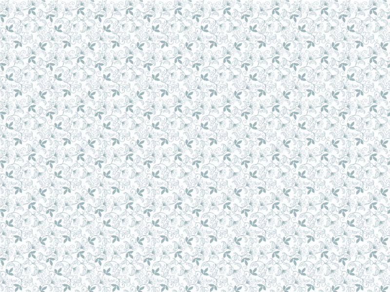 Tapete vinílico flores e plantas padrão floral elegante - TenStickers