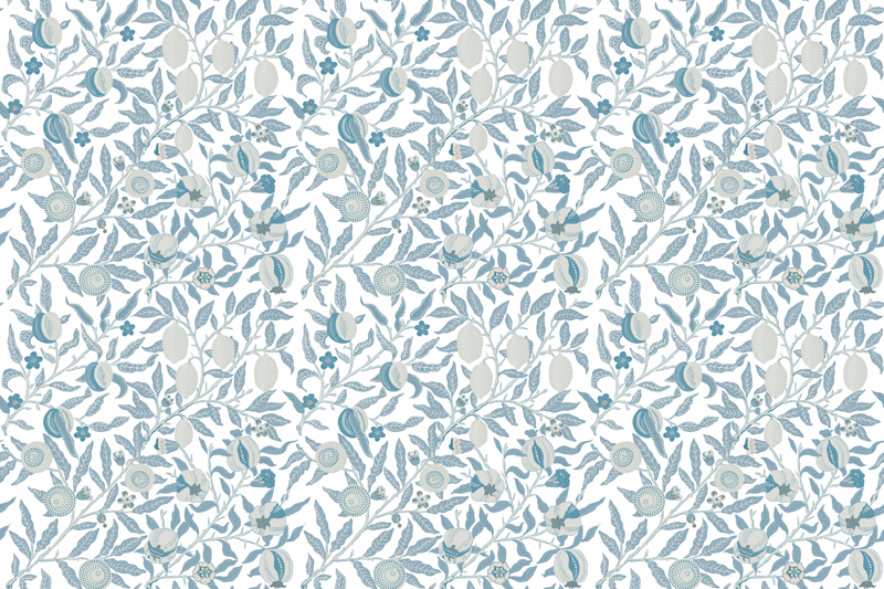 Tapete vinílico flores e plantas padrão de folha botânica - TenStickers