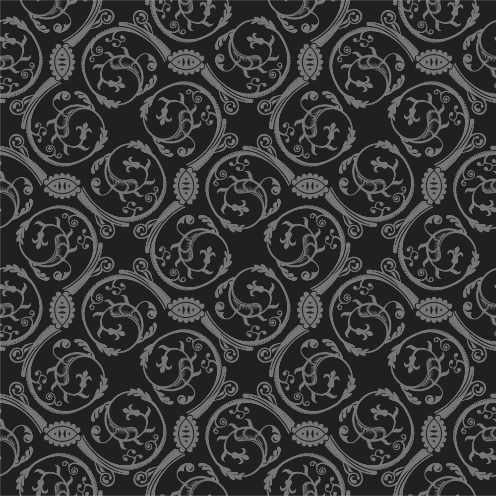 Tapete vintage com motivos góticos - TenStickers