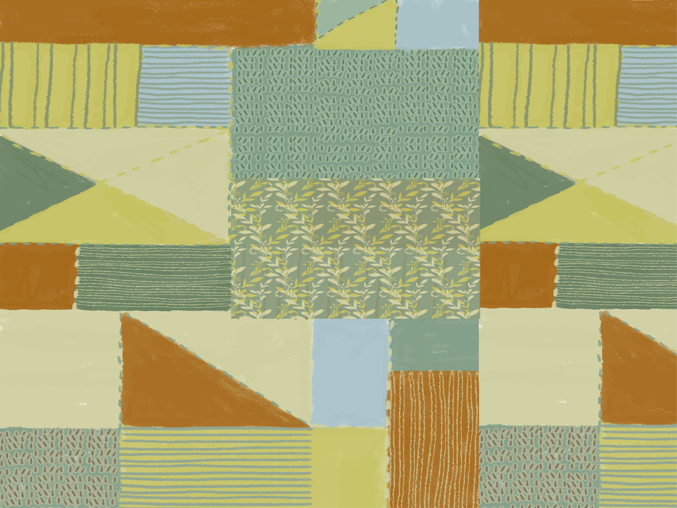 Retalhos de retalhos de produtode triângulos tapetes geométricos - TenStickers