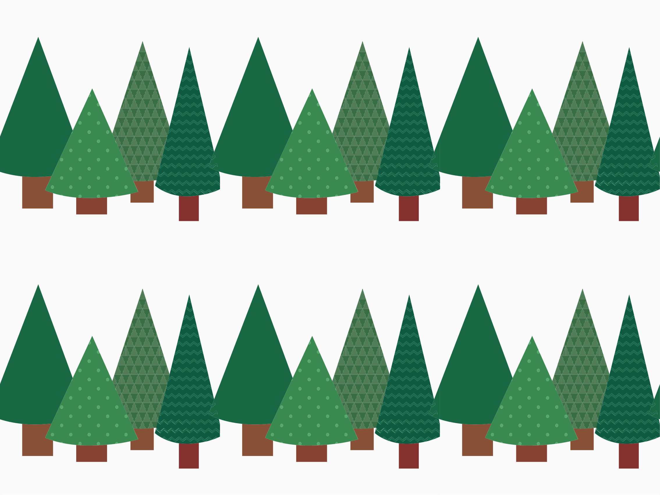 Patchwork padrão de árvore de natal tapete vintage - TenStickers