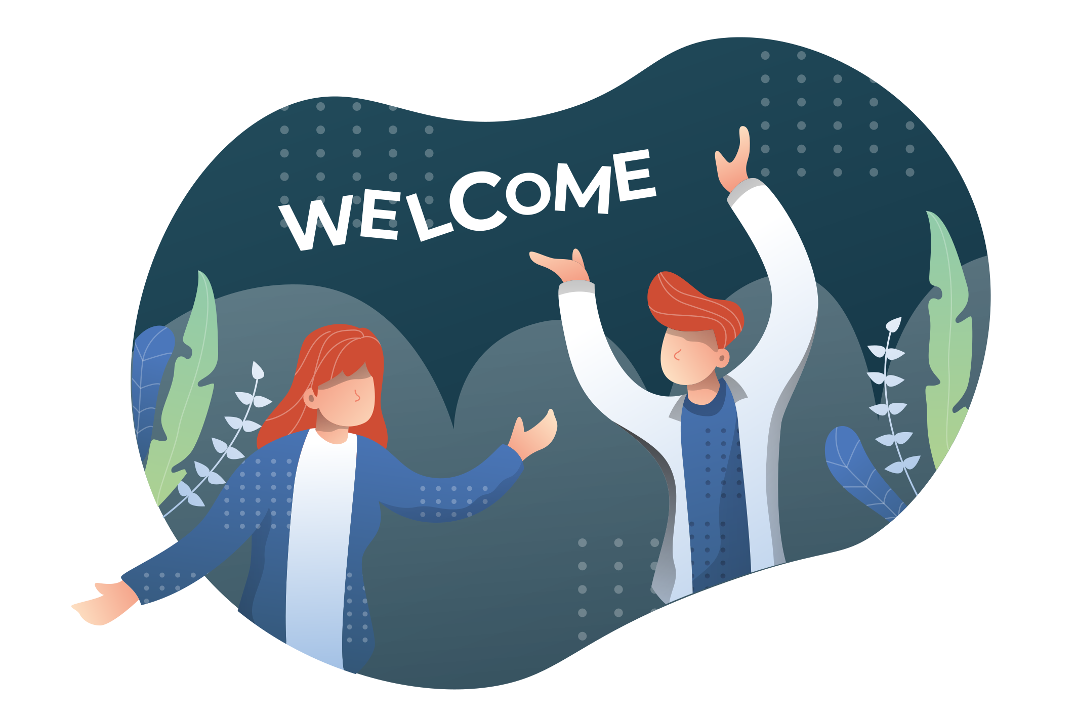 Feliz boas-vindas tapete de viyl personalizado - TenStickers