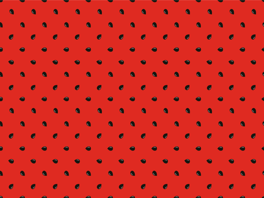 Tapete vinílico cozinha padrão de semente vermelha - TenStickers