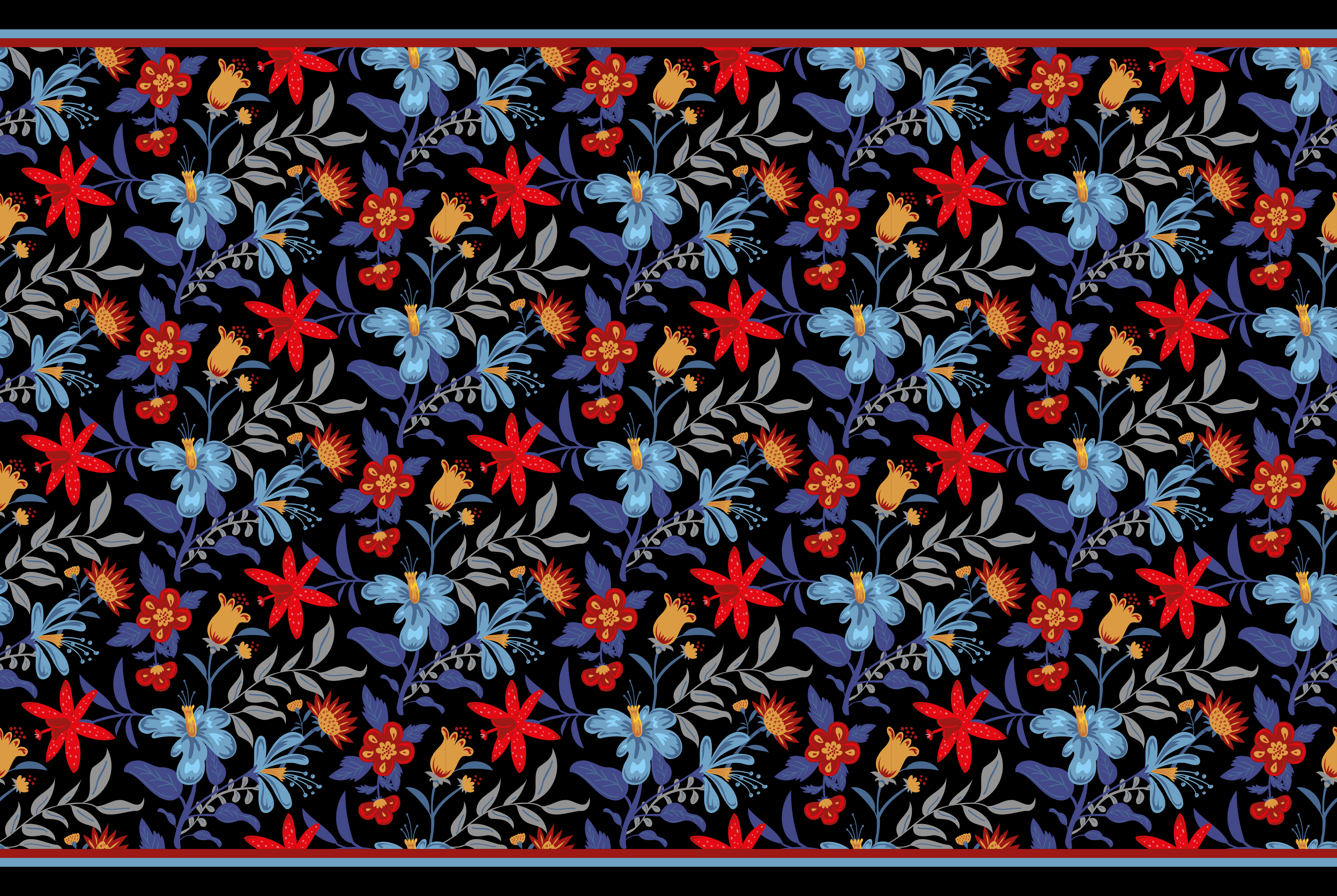 Tapete vinílico de flores e plantas elegância botânica - TenStickers