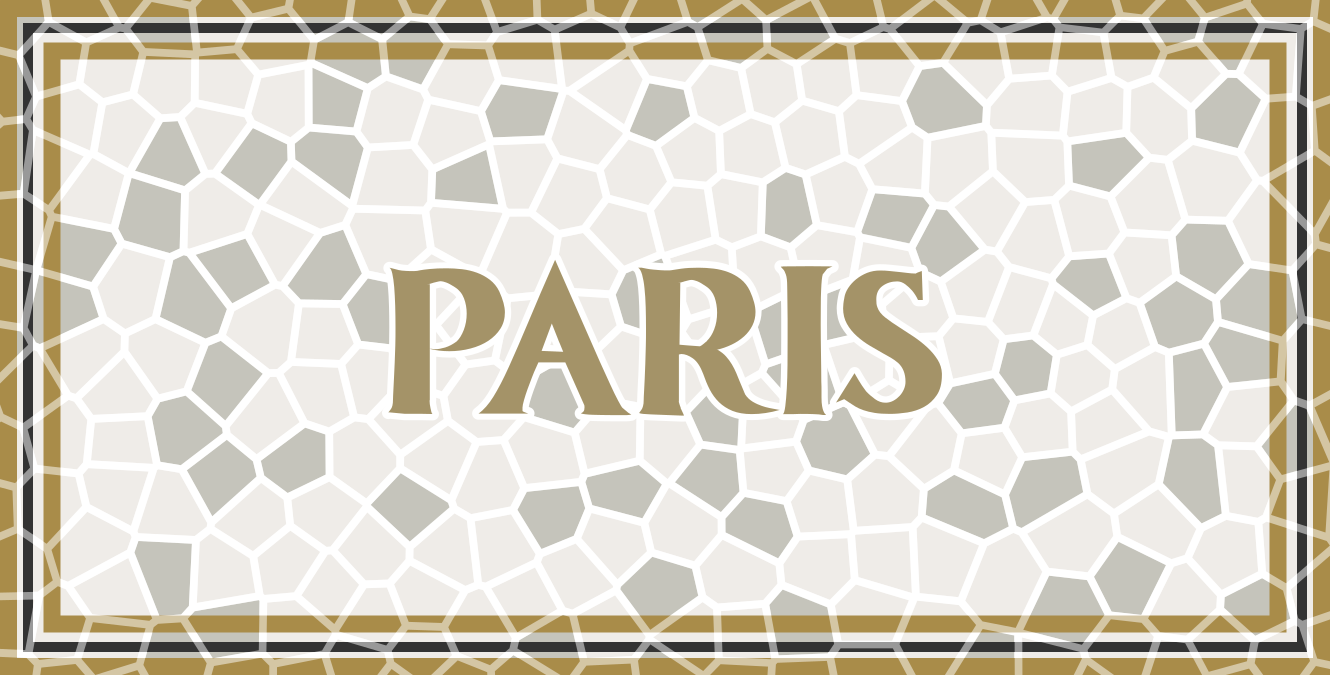 Tapete de mosaico romano parisiense personalizado - TenStickers
