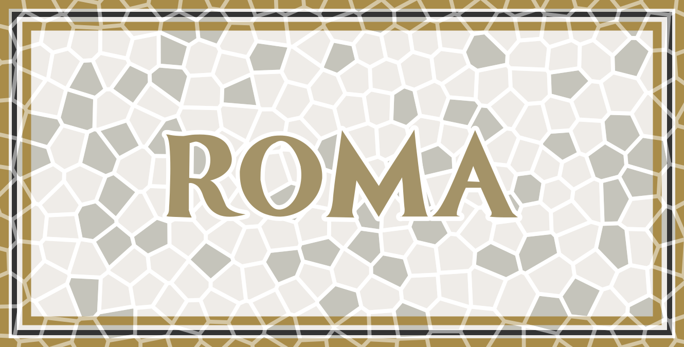 Tapete vinil com nome roma personalizada - TenStickers