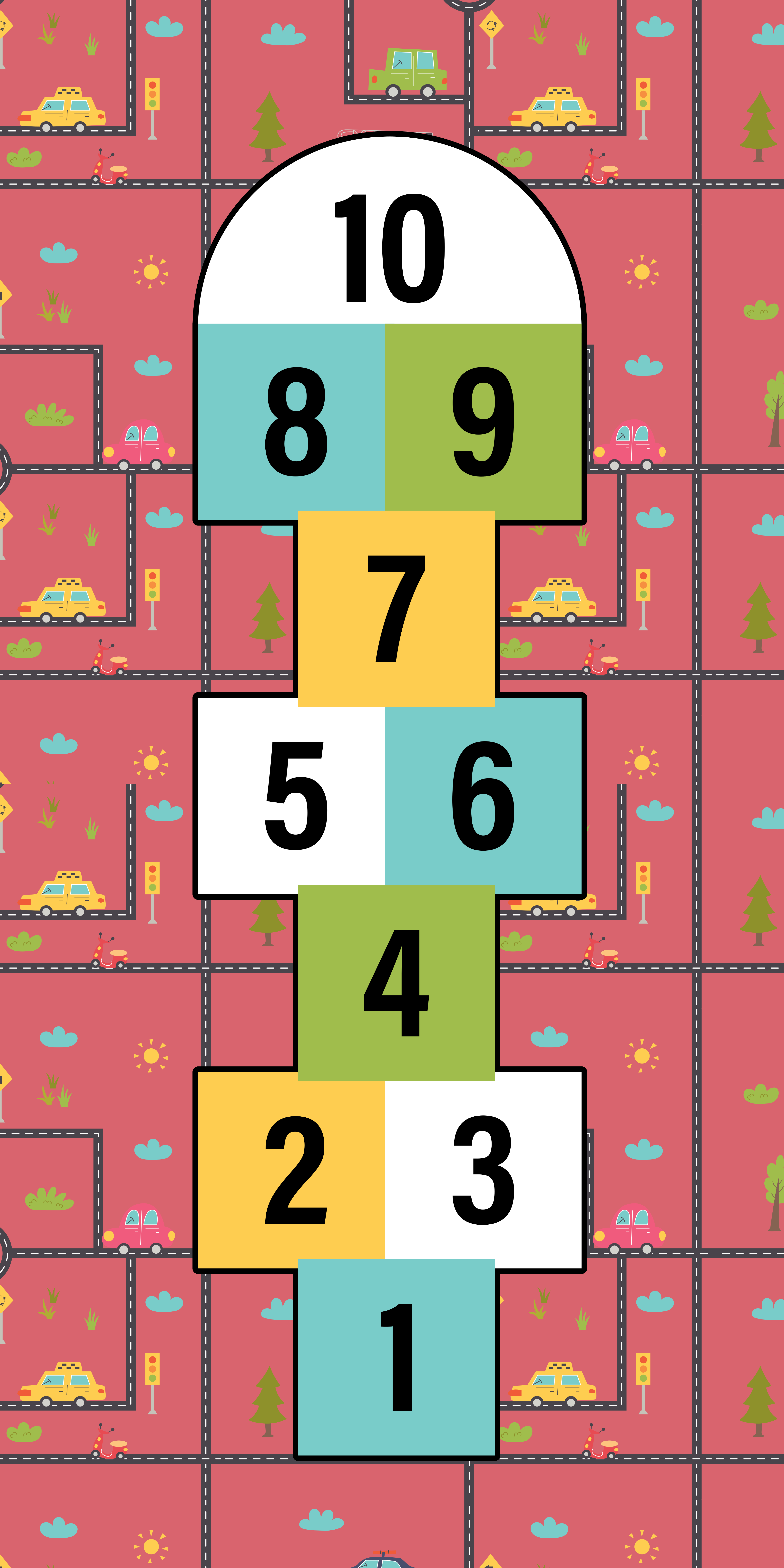 Tapete de jogo cor de vinho saltitante - TenStickers