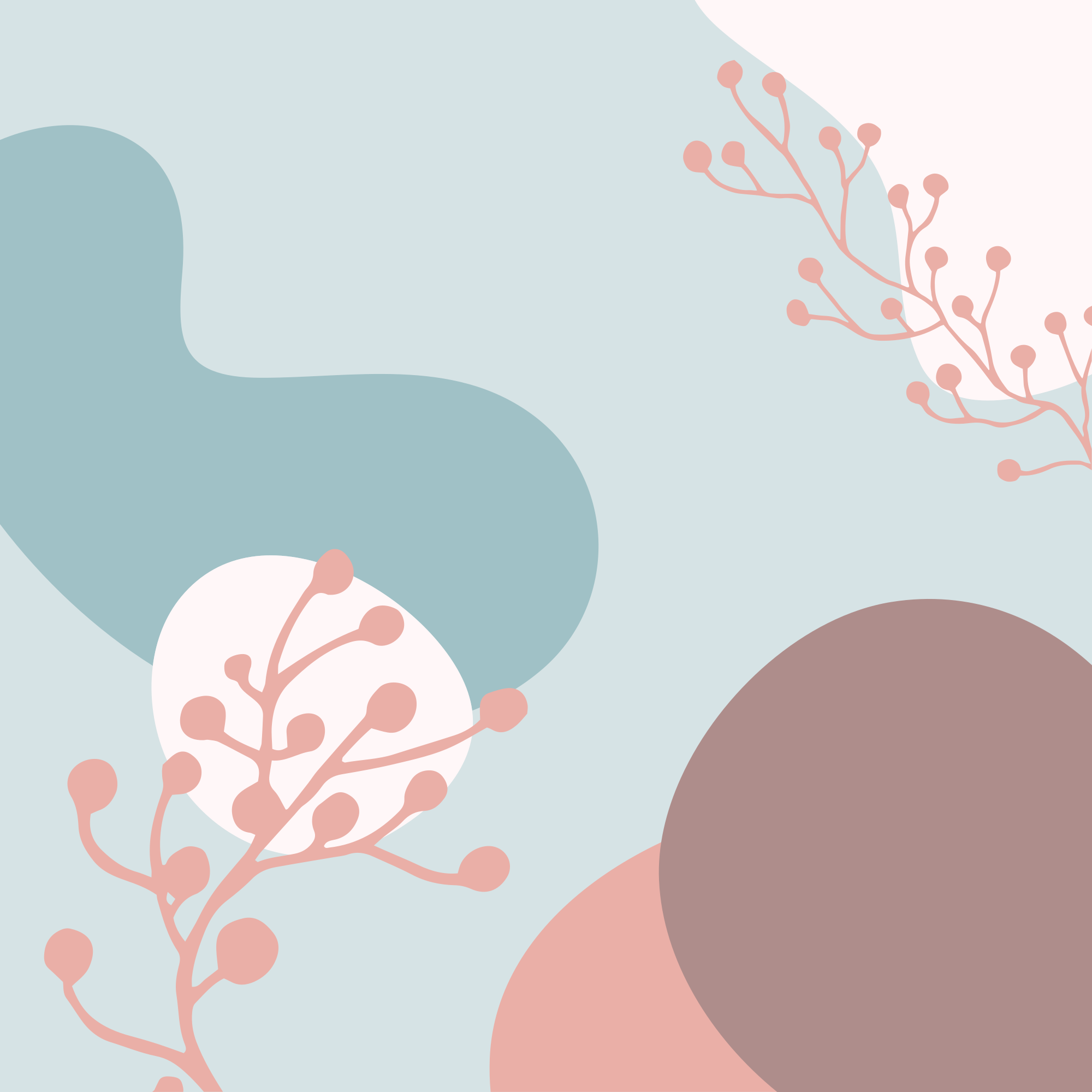 Tapete de piso em pvc com produtoabstrato em cor pastel - TenStickers