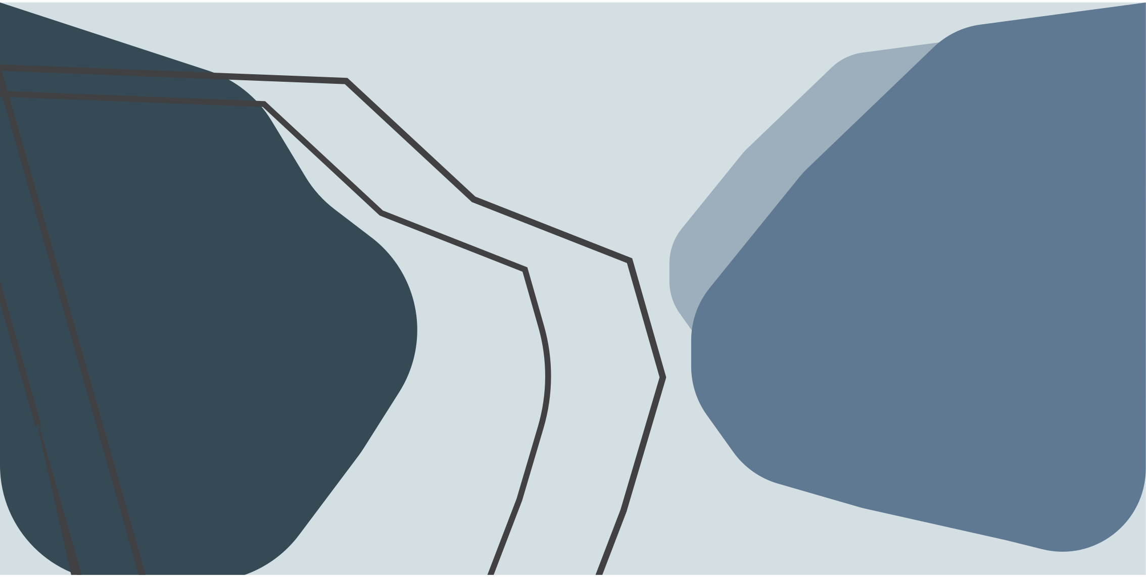 Tapete vinílico geométricas linhas de contorno abstratas - TenStickers