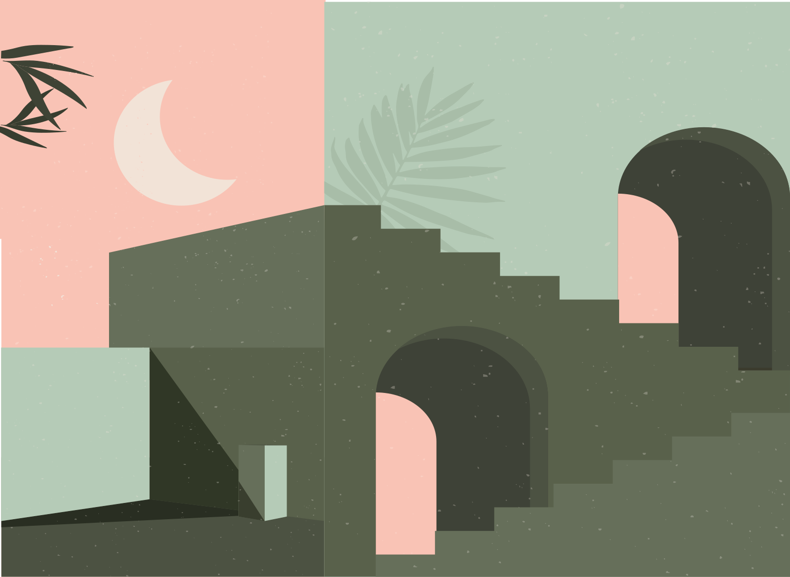 Tapete vinílico minimalista cenário abstrato minimalista - TenStickers