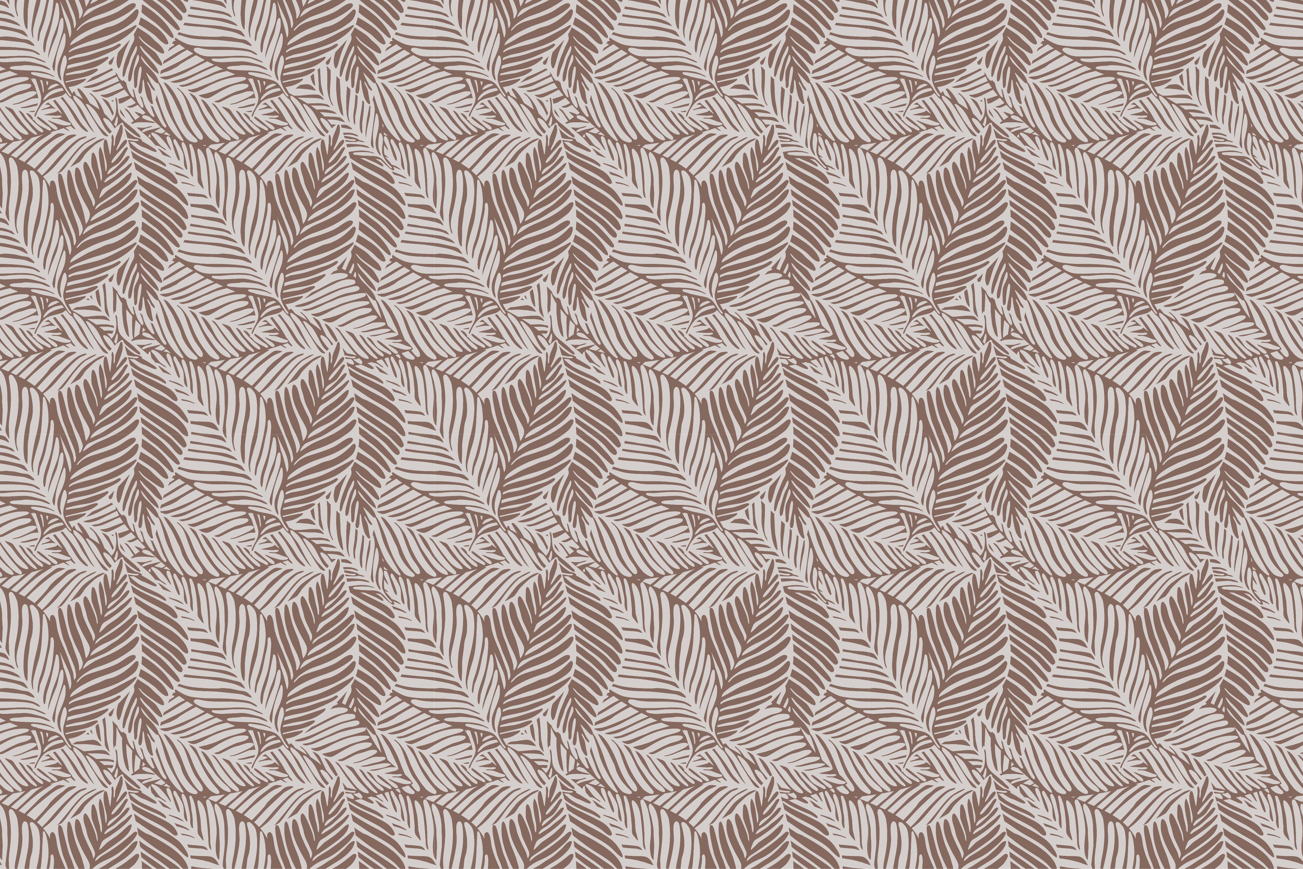 Tapete vinílico flores e plantas com superfície em folhas - TenStickers