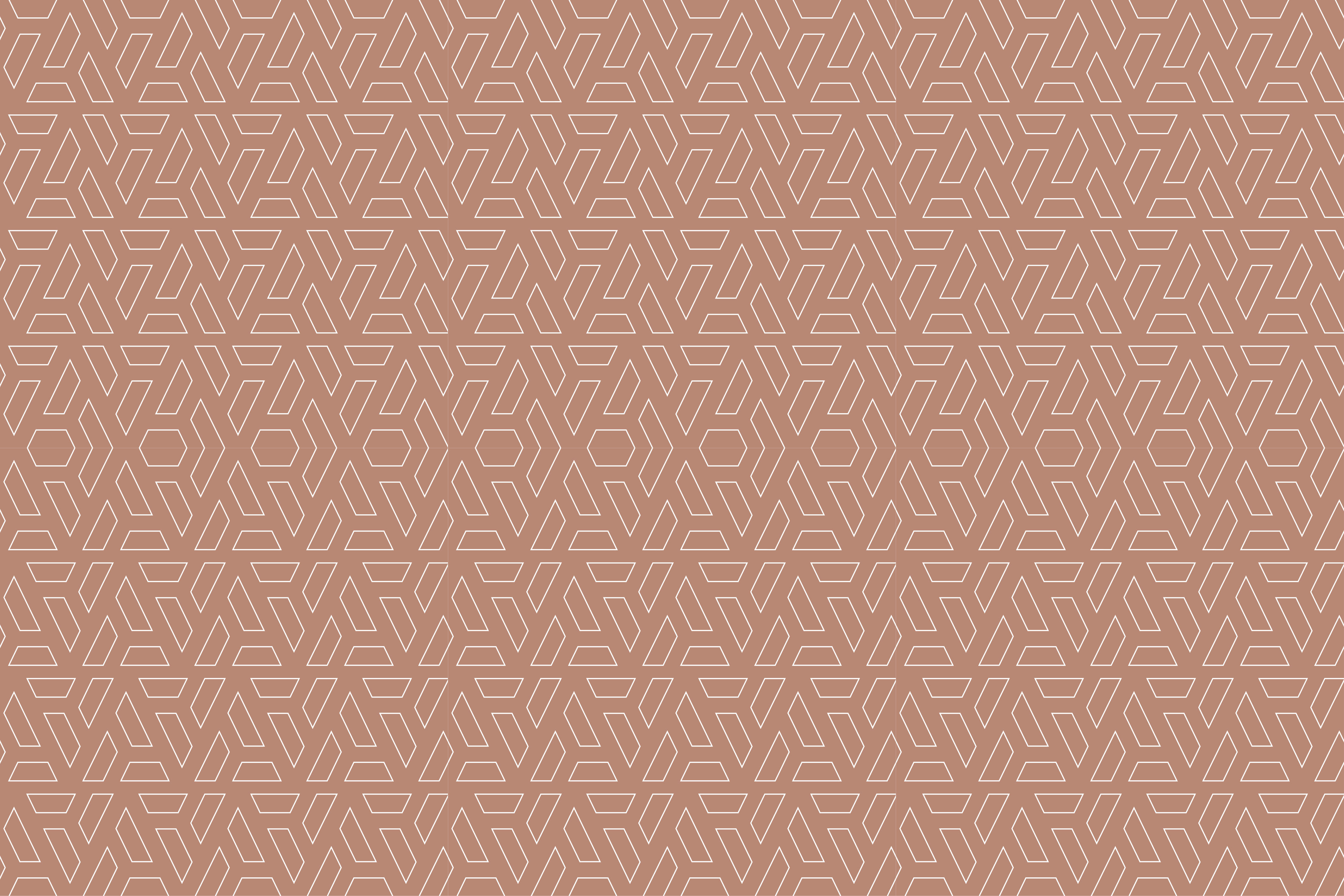 Tapetes geométricos de terracota com padrão retangular - TenStickers