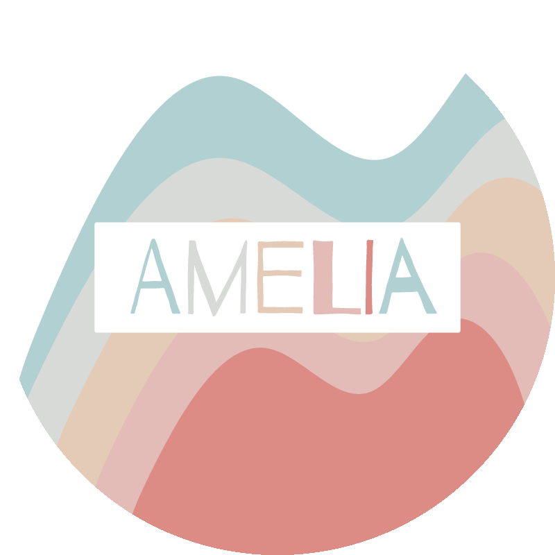 Tapete infantil ondas arco-íris "boho" - TenStickers