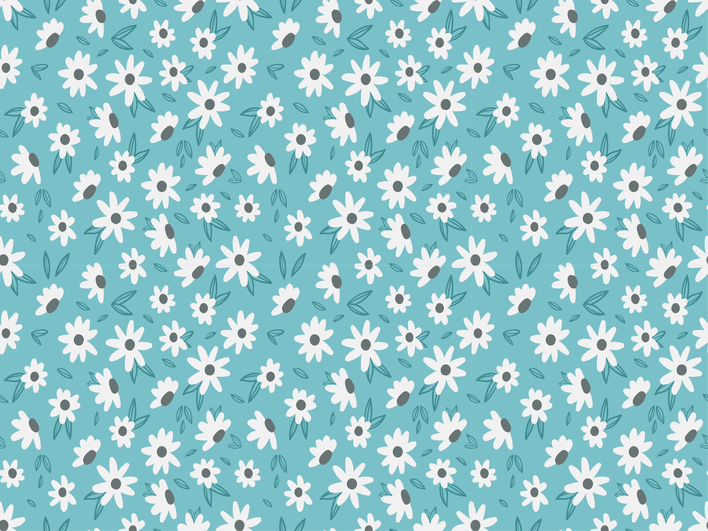 Tapete de flores "granny chic" - TenStickers