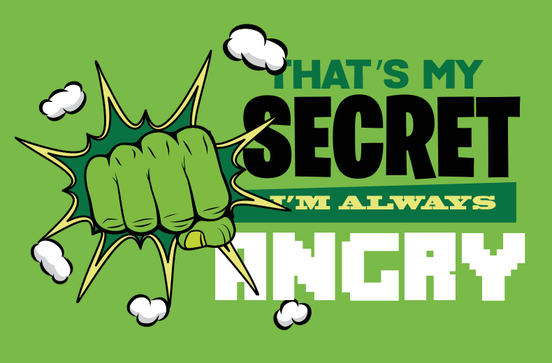 Estou sempre com raiva tapete infantil - TenStickers