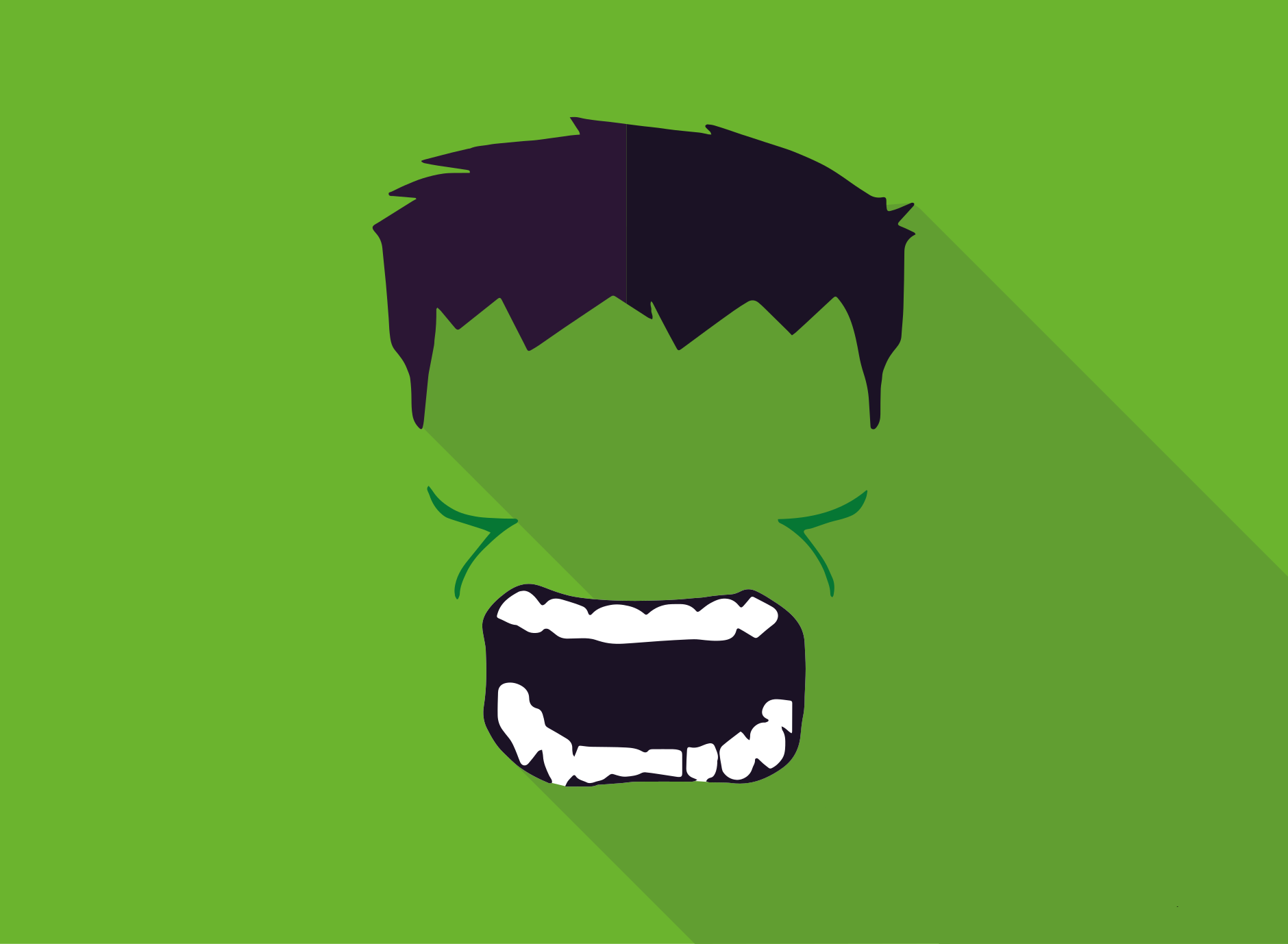 Tapete de vinil infantil super-herói verde - TenStickers