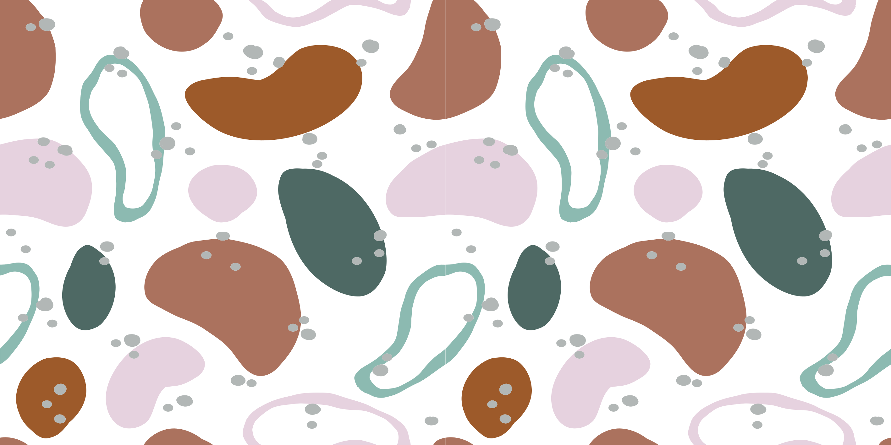 Tapete mínimo de padrão de forma abstrata irregular - TenStickers