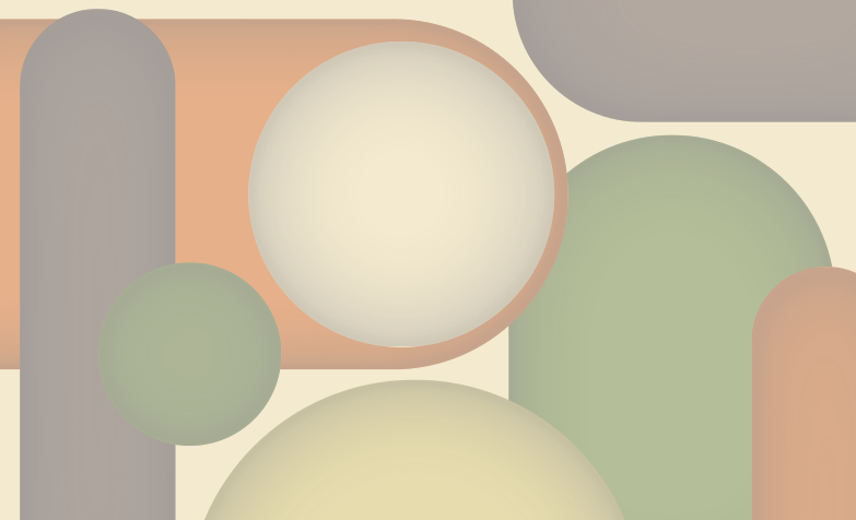 Tapete vinílico moderno padrões circulares contemporâneos - TenStickers