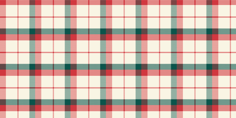 Tapetes geométricos tartan de natal - TenStickers