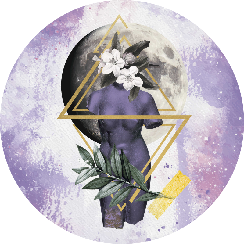 Tapete moderno de colagem digital - TenStickers