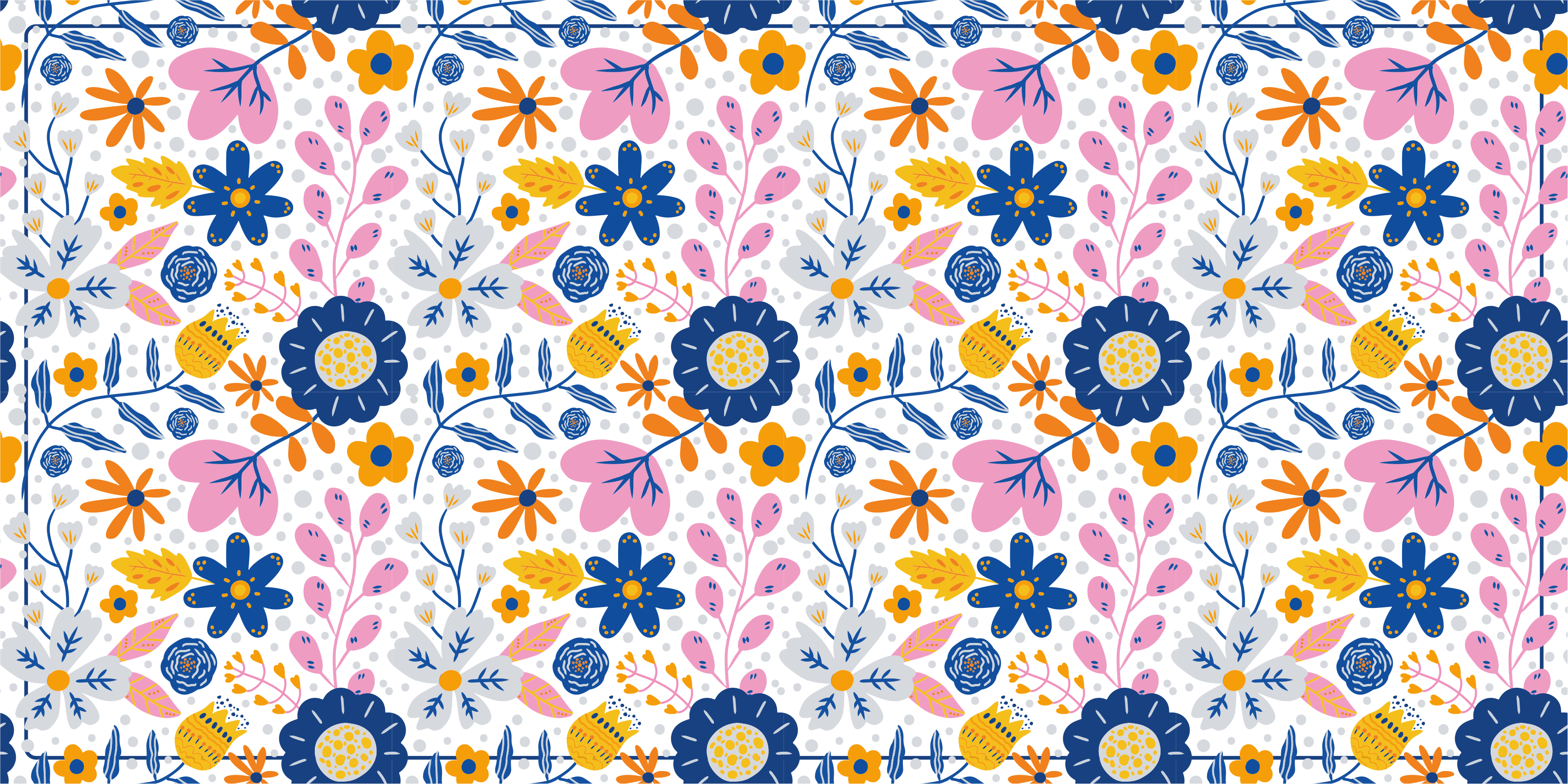 Tapete vinílico da natureza primavera Floral - TenStickers