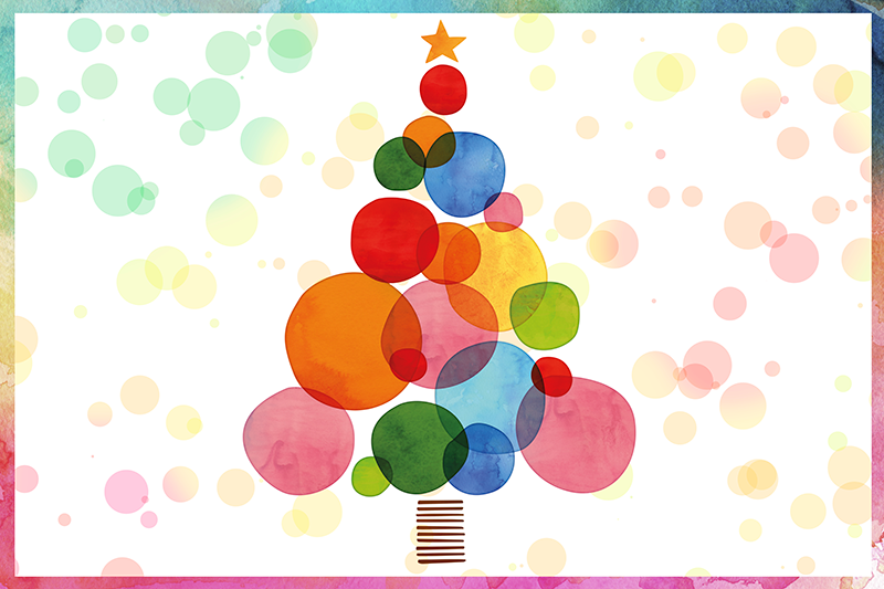 Tapete vinil do Natal tinta água-da-serra - TenStickers