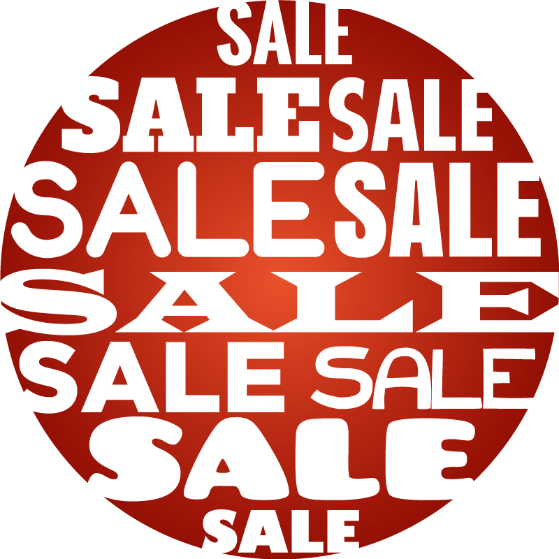 Tapete vinil vermelho vendas de formato circular - TenStickers