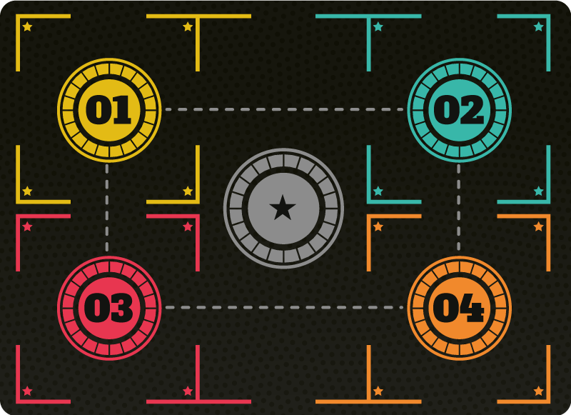 Tapete vinílico formato retangular treinamento de basquete - TenStickers