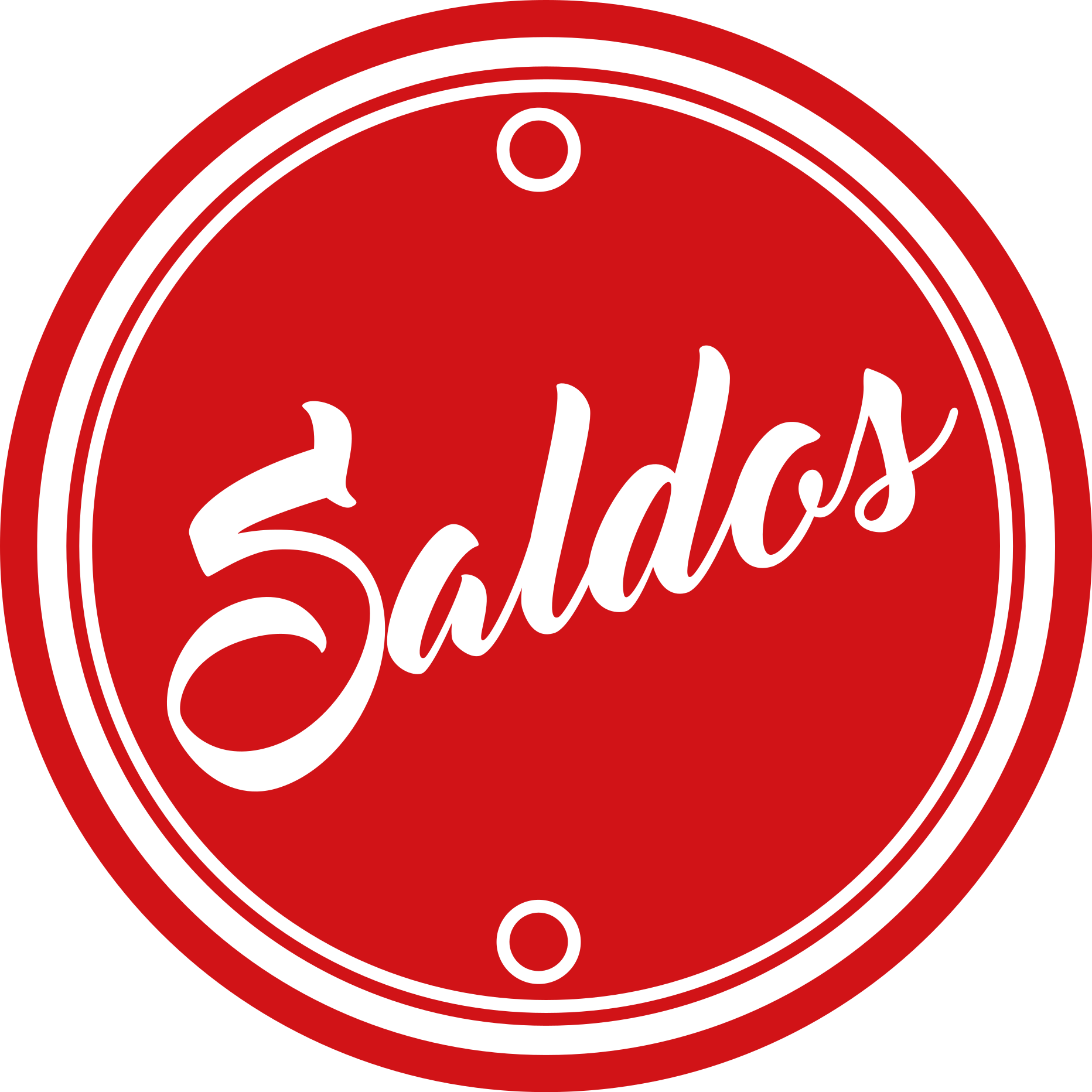 Tapete vinílico formato redondo vendas de texto com círculo verme - TenStickers