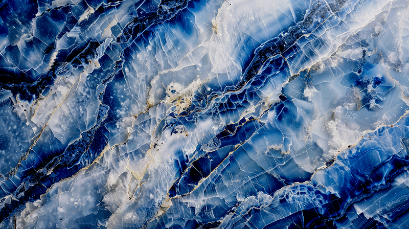 Tapete de vinil mármore azul escuro - TenStickers