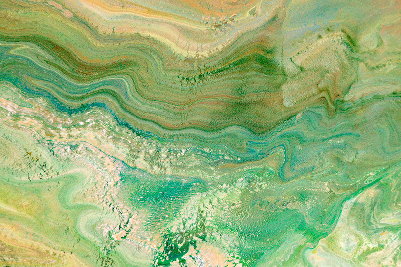 Tapete de vinil mármore cores verde e bege - TenStickers