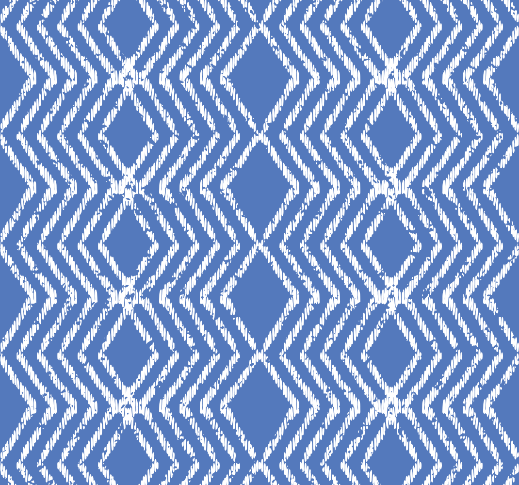 Tapete vinílico azul padrão em zigue-zague - TenStickers