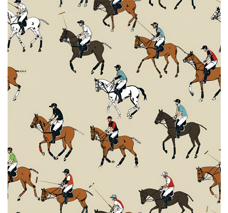 Papel de parede cavalos tema de equitação - TenStickers