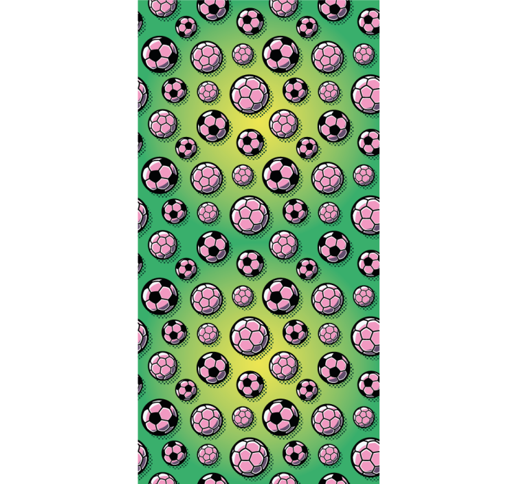 Papel de parede personalizável padrão de bola esportiva - TenStickers