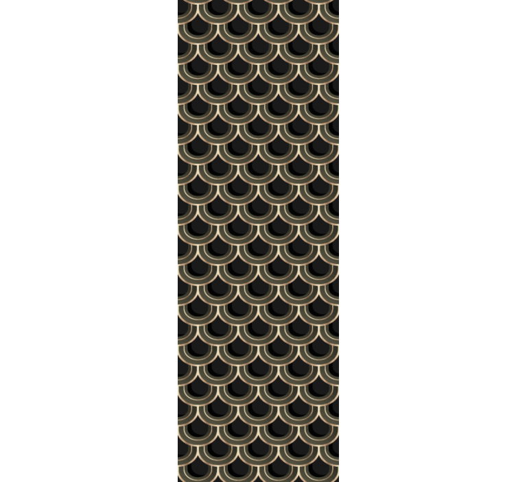 papel de parede ornamental padrão de vieira elegante - TenStickers