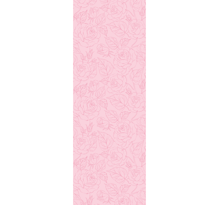 papel de parede flores fundo rosa rosa - TenStickers