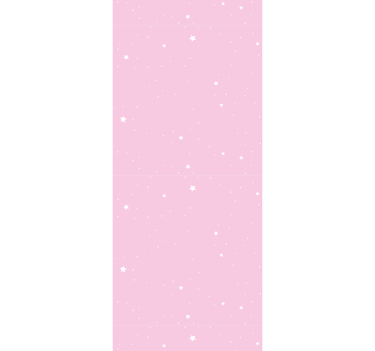 Papel de parede estrelas céu rosa noturno - TenStickers