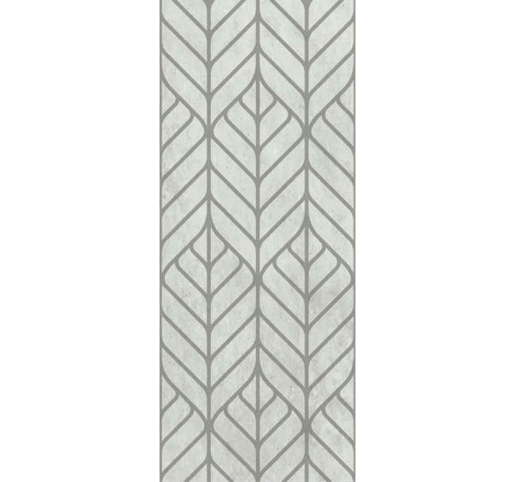 papel de parede para sala desenho geométrico frondoso - TenStickers