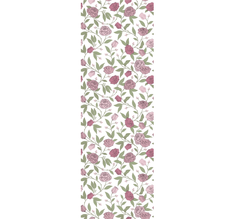papel de parede flores charme floral - TenStickers