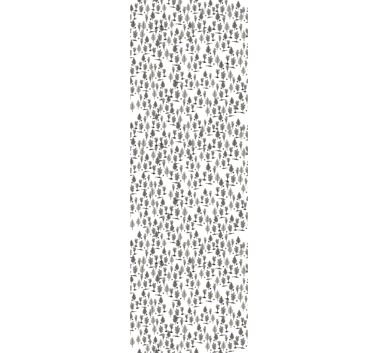 papel de parede árvores silhuetas negras nórdicas - TenStickers